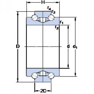 SKF BTW 45 CTN9/SP ACTBB sellado para rodamiento de soporte de tornillo de bola