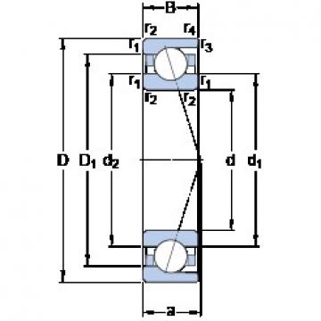 17 mm x 30 mm x 7 mm  SKF 71903 ACD/P4A disposiciones habituales Rodamientos de precisión