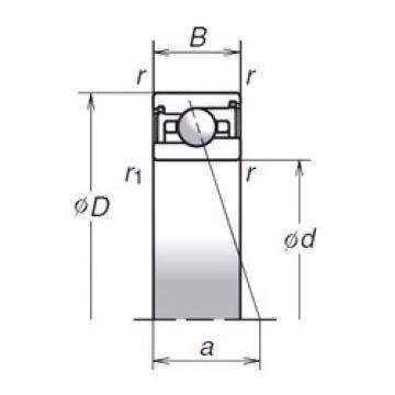 35 mm x 55 mm x 13 mm  NSK 35BNR29SV1V Eco-friendly Super Rodamientos de bolas de contacto angular de alta velocidad