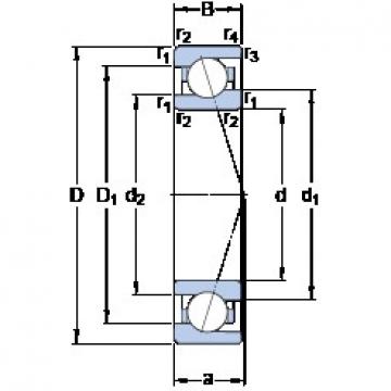 20 mm x 37 mm x 9 mm  SKF 71904 ACE/HCP4A Diseño especial de jaula de poliamida Rodamientos de precisión