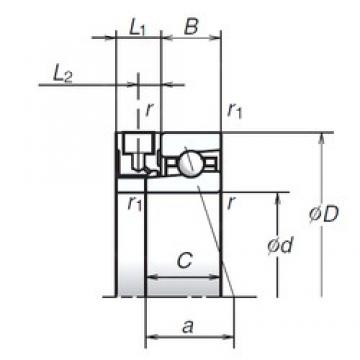 85 mm x 120 mm x 18 mm  NSK 85BNR19XE Grease-lubricated sealed Rodamientos de bolas de contacto angular de alta velocidad