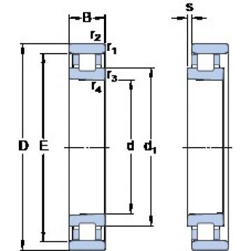 60 mm x 95 mm x 18 mm  SKF N 1012 KPHA/HC5SP aplicaciones aeroespaciales Rodamientos de precisión