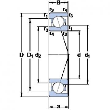 110 mm x 150 mm x 20 mm  SKF 71922 ACE/HCP4A Elección libre de rodamientos de precisión de disposición