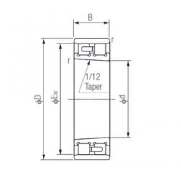 120 mm x 180 mm x 46 mm  NACHI NN3024K Elección libre de rodamientos de precisión de disposición