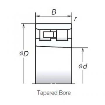 30 mm x 55 mm x 19 mm  NSK NN3006ZTBKR disposiciones habituales Rodamientos de precisión