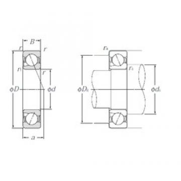 17 mm x 35 mm x 10 mm  NTN 5S-BNT003 Diseño especial 60 ° ángulo de contacto Rodamientos de precisión