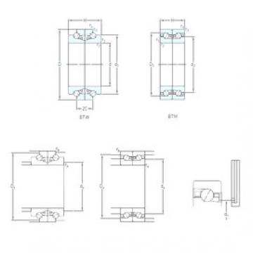 180 mm x 280 mm x 60 mm  SKF BTW 180 CM/SP disposiciones habituales Rodamientos de precisión