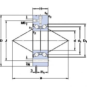 SKF BEAM 030100-2RS Disposición dúplex consecutiva Rodamientos