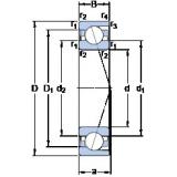 105 mm x 160 mm x 26 mm  SKF 7021 CD/P4A Husillo de alta precisión para cojinetes de torno