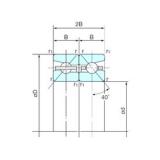 55 mm x 90 mm x 16,5 mm  NACHI 55TBH10DB Husillo de alta precisión para cojinetes de torno