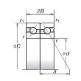 120 mm x 180 mm x 27 mm  NSK 120BTR10S Husillo de alta precisión para cojinetes de torno