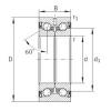 15 mm x 45 mm x 25 mm  INA ZKLN1545-2RS DBB, DFF, DBT, DFT, DTT, rodamientos de precisión Quadruplex