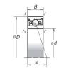 35 mm x 55 mm x 13 mm  NSK 35BNR29HV1V Grease-lubricated sealed Rodamientos de bolas de contacto angular de alta velocidad