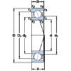 10 mm x 22 mm x 6 mm  SKF 71900 ACE/HCP4A DBB, DFF, DBT, DFT, DTT, rodamientos de precisión Quadruplex