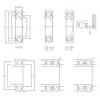 10 mm x 19 mm x 5 mm  SKF 71800 ACD/HCP4 Diseño especial de jaula de poliamida Rodamientos de precisión