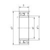 110 mm x 150 mm x 40 mm  NACHI NNU4922 DBB, DFF, DBT, DFT, DTT, rodamientos de precisión Quadruplex