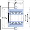 SKF FBSA 209/QFC DBB, DFF, DBT, DFT, DTT, rodamientos de precisión Quadruplex