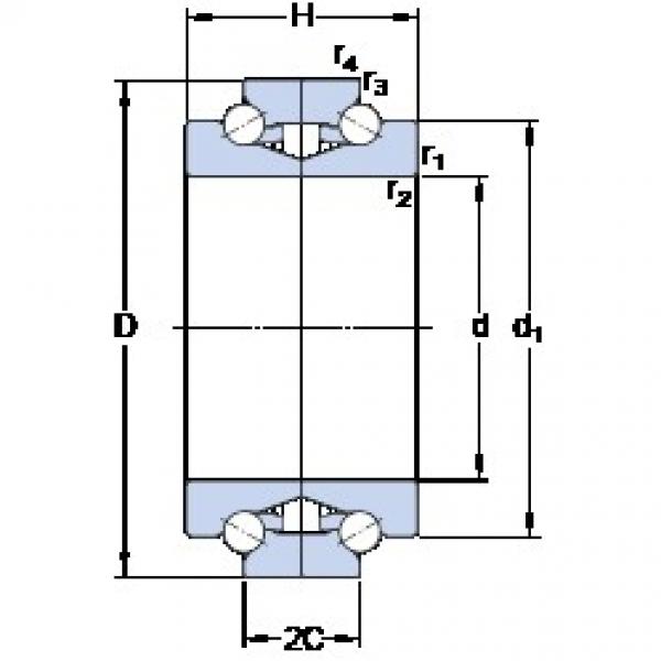 SKF BTW 45 CTN9/SP ACTBB sellado para rodamiento de soporte de tornillo de bola #1 image