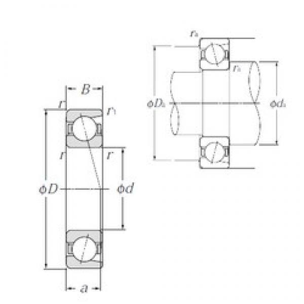 20 mm x 42 mm x 12 mm  NTN 7004C DBD, DFD, DTD, DUD Rodamientos de precisión triplex #1 image