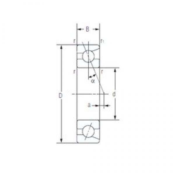 10 mm x 30 mm x 9 mm  NACHI 7200C Eco-friendly Rodamientos de bolas de contacto angular de alta velocidad #1 image