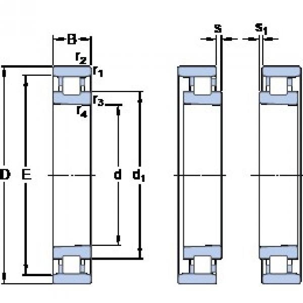 105 mm x 160 mm x 26 mm  SKF N 1021 KTNHA/HC5SP disposiciones habituales Rodamientos de precisión #1 image