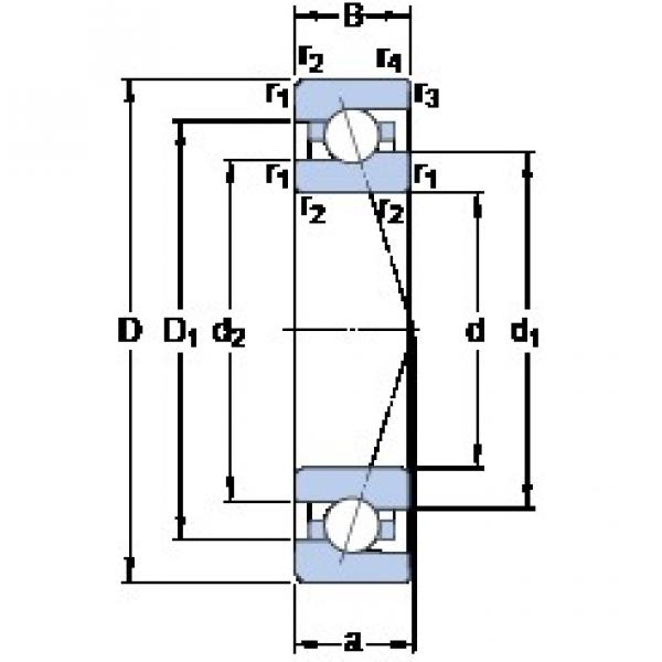 100 mm x 150 mm x 24 mm  SKF 7020 ACE/HCP4A Diseño especial de jaula de poliamida Rodamientos de precisión #1 image