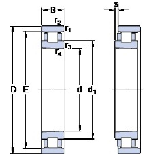 60 mm x 95 mm x 18 mm  SKF N 1012 KTN/HC5SP Cabeza de trabajo Rodamiento de husillo #1 image