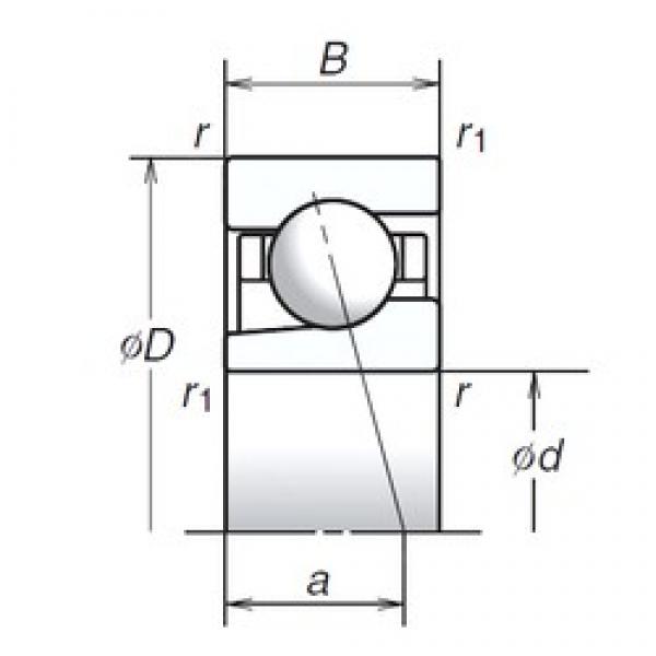 10 mm x 30 mm x 9 mm  NSK 10BGR02X DBB, DFF, DBT, DFT, DTT, rodamientos de precisión Quadruplex #1 image