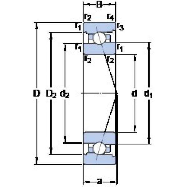 100 mm x 150 mm x 24 mm  SKF 7020 ACB/HCP4A ACTBB sellado para rodamiento de soporte de tornillo de bola #1 image