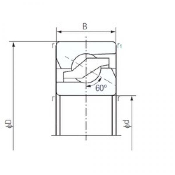 20 mm x 47 mm x 15 mm  NACHI 20TAB04 Eco-friendly Super Rodamientos de bolas de contacto angular de alta velocidad #1 image