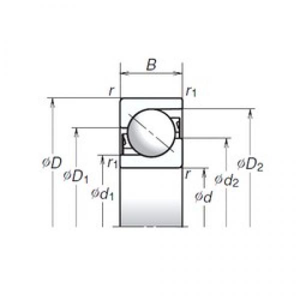 50 mm x 110 mm x 27 mm  NSK 50TAC03AT85 DBB, DFF, DBT, DFT, DTT, rodamientos de precisión Quadruplex #1 image