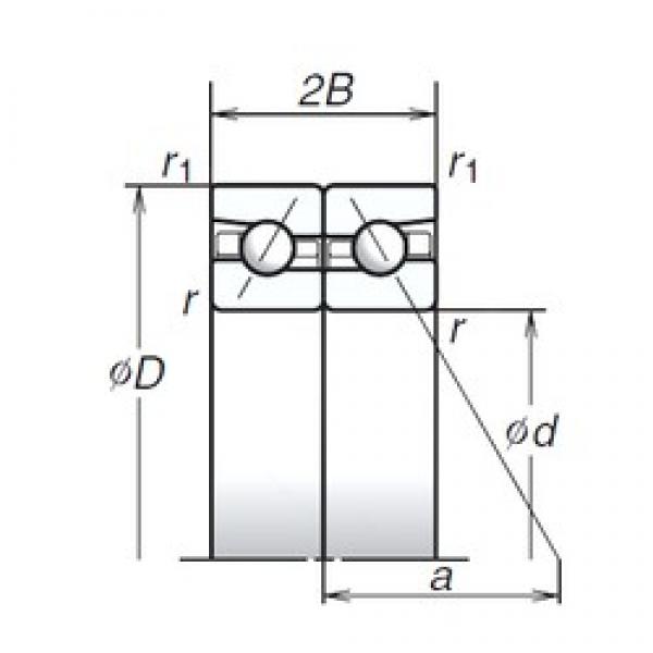 110 mm x 170 mm x 27 mm  NSK 110BTR10H disposiciones habituales Rodamientos de precisión #1 image