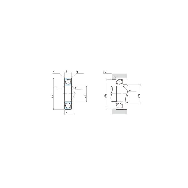 NSK 7921C DBB, DFF, DBT, DFT, DTT, rodamientos de precisión Quadruplex #1 image