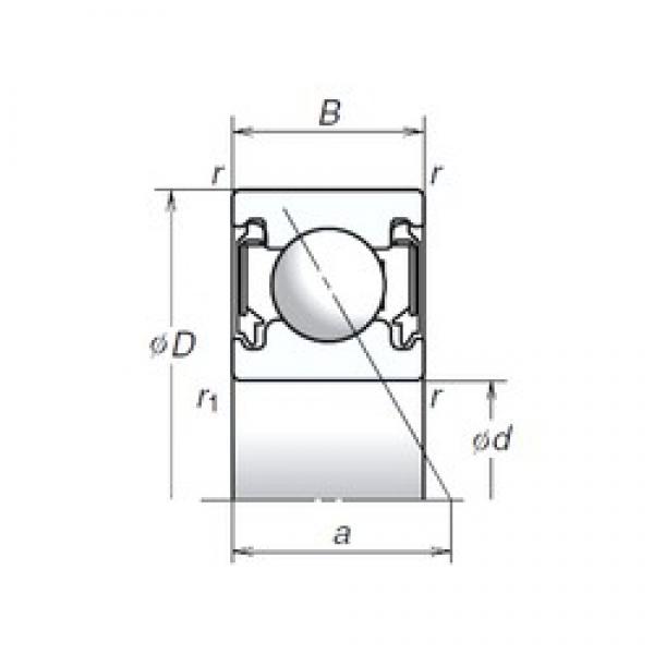 10 mm x 26 mm x 8 mm  NSK 10BSA10T1X Eco-friendly Rodamientos de bolas de contacto angular de alta velocidad #1 image