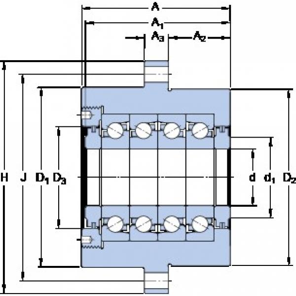 SKF FBSA 209/QFC DBB, DFF, DBT, DFT, DTT, rodamientos de precisión Quadruplex #1 image