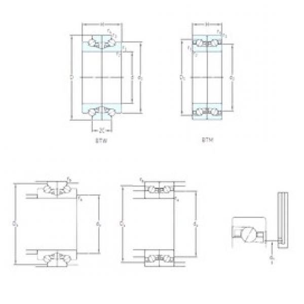 100 mm x 150 mm x 22,5 mm  SKF BTM 100 BTN9/P4CDB disposiciones habituales Rodamientos de precisión #1 image