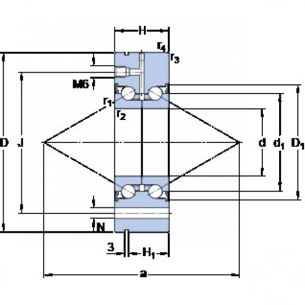 SKF BEAM 030080-2RS/PE disposiciones habituales Rodamientos de precisión #1 image